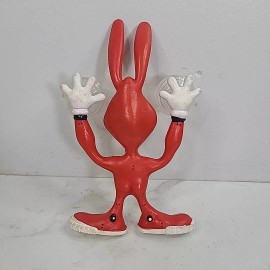Domino's Pizza New 1989 Dominos Pizza 6" Avoid the Noid Bendy Window Cling Suction Cup Figure