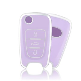 Schlüsselhülle OFFCURVE Car Key Case Key Protector TPU Key Case 3 Keys Suitable for Hyundai Elantra i10-i40 ix20-ix55 Santa Fe Verna Sportage Carens Forte Avante