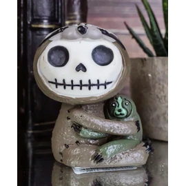 Atlantic Collectibles Furry Bones Three Toed Sloth Brady Costume Skeleton Monster Collectible Figurine 2.5"H