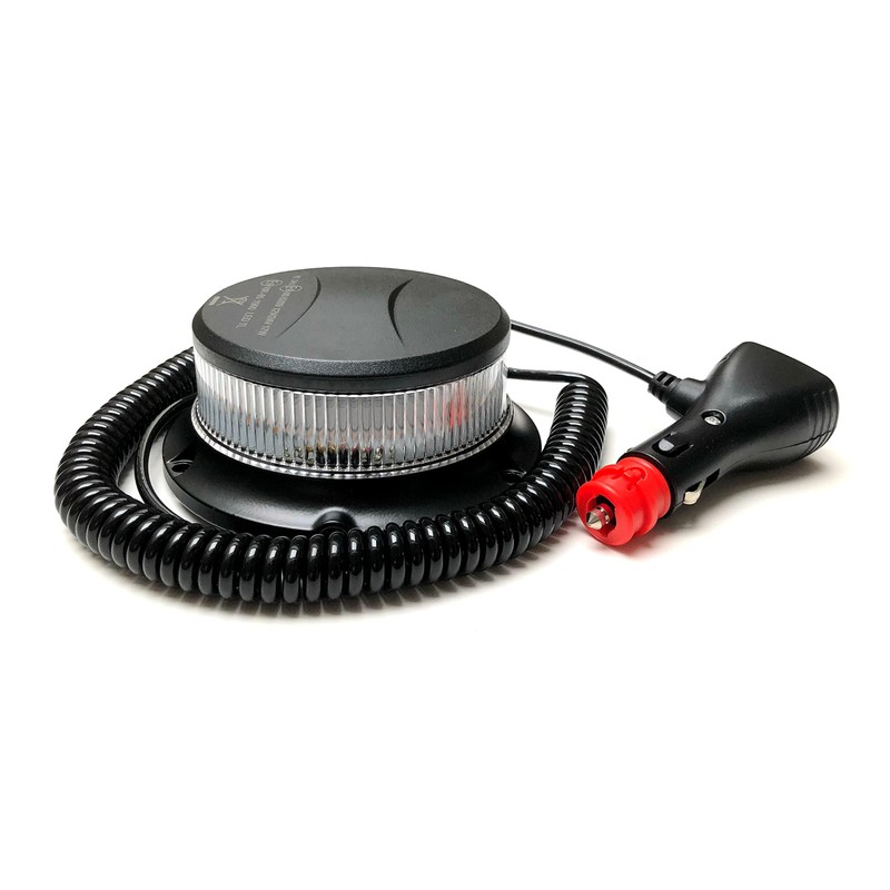 MelTruck Rotating beacon orange white magnet 18 LED 12 V