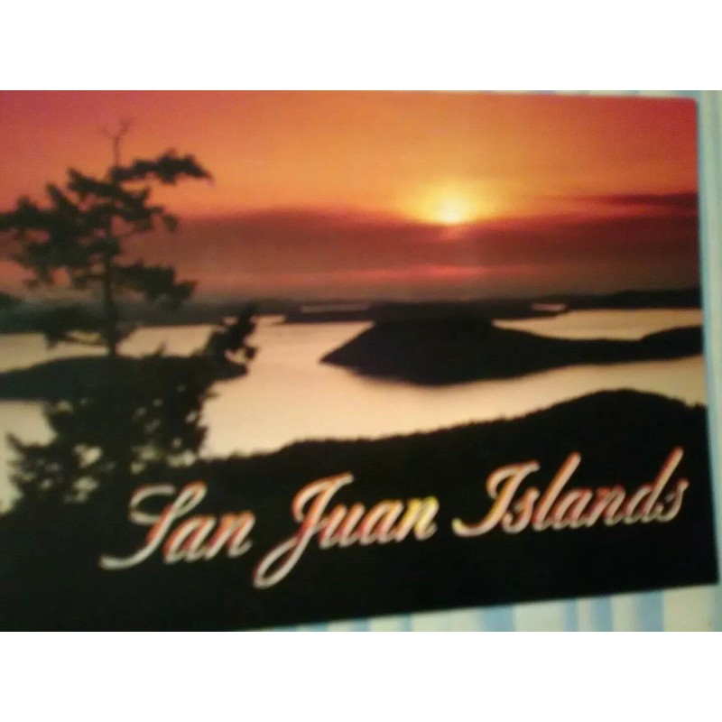 BEAUTIFUL PHOTO POST CARD SAN JUAN ISLANDS WA