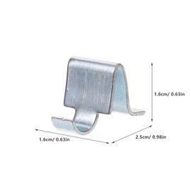 Homoyoyo 10pcs Heavy Duty Metal Cabinet Shelf Clips, Iron Shelf Supports for Adjustable Shelves,Silver, Metal Shelf Clips for Adjustable Shelves, 0.9x0.7x0.7 Inch, for File Cabinets and Storage Units