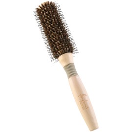 Roll Brush, Nylon, Pig Hair, Easy to Catch, W Implantation, Curl, Straight, Easy Styling, Diameter 2.2 inches (55 mm), Medium Size, Goshiny, 2851