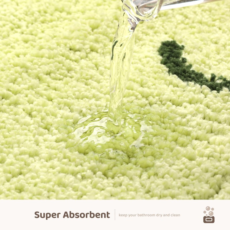 Cute Frog Bath Mat, Extra Soft Absorbent Bath Rug, Non-Slip