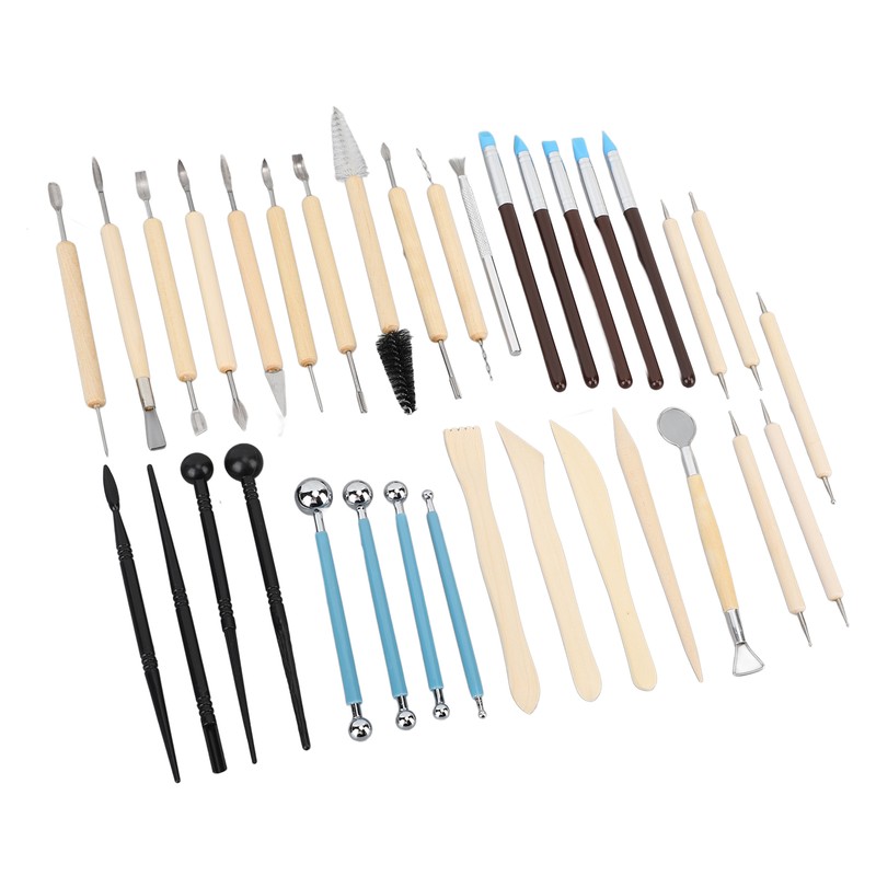 36Pcs Pottery Clay Sculpting Tools Kit Set Ceramic Carving Sculpting
