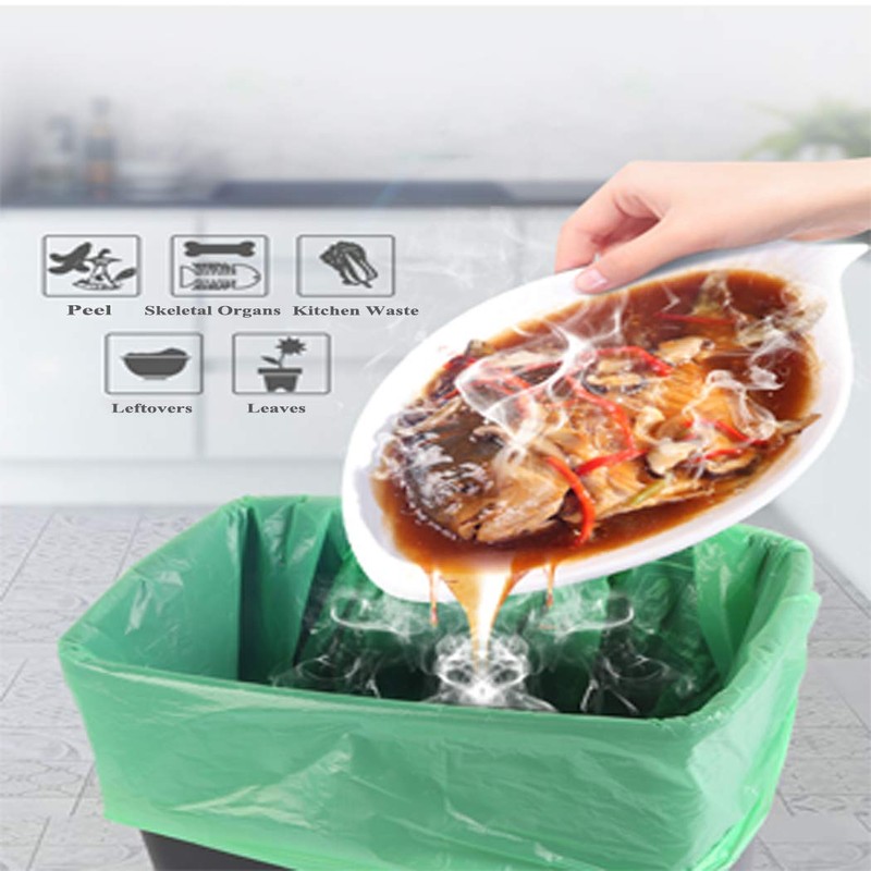 Compostable Trash Bags, 2.6 Gallon Small Disposable Compost Bags 150