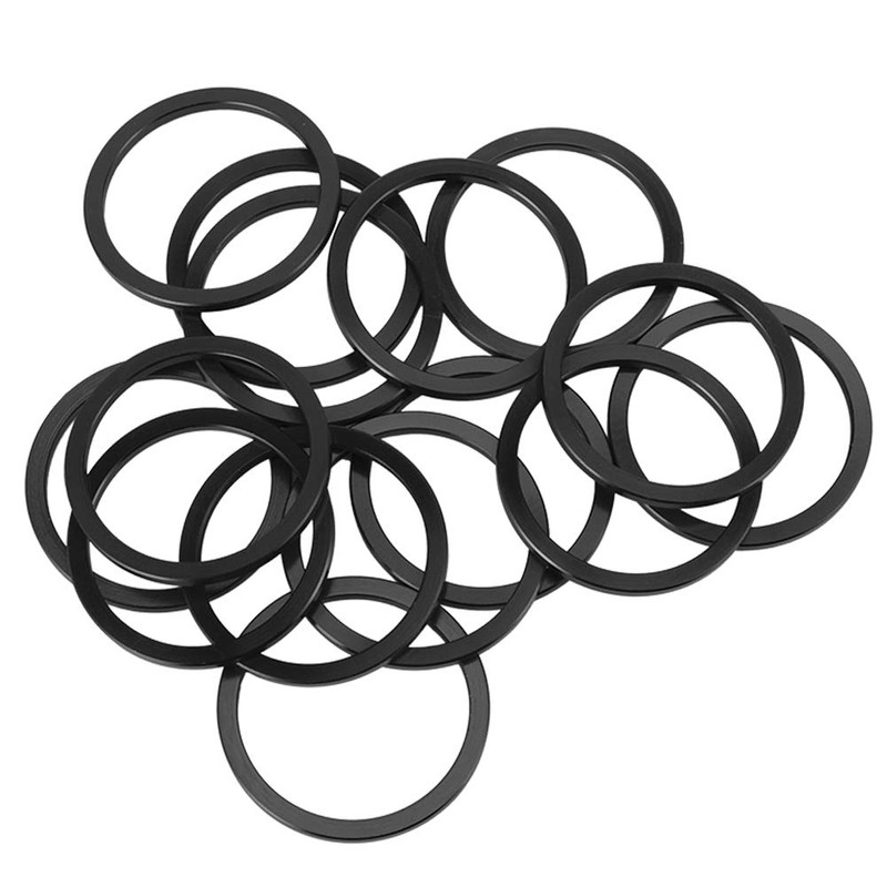 QANYEGN 15Pcs Aluminum Alloy Bicycle Washer, Bicycle Bottom Bracket Spacer,