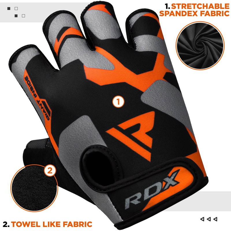 RDX Gym Weight Lifting Gloves Workout Fitness Bodybuilding Breathable Powerlifting