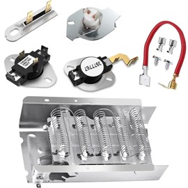 Upgrade 279838 for Whirlpool Kenmore Roper Maytag Amana Admiral Dryer Heating Element - Dryer Heating Element - Thermostat Thermal Fuse-medx655dw1 500 600 70 80 Series Model 110 Dryer Parts