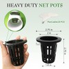 100 Pack 2" Heavy Duty Net Pots for Hydroponics &