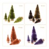 Asodomo 16 Pcs Artificial Sisal Christmas Trees Mini Bottle Brush