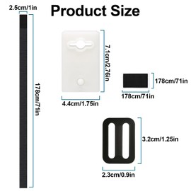 Fastening Straps, Retaining Straps for Pool Film, Solar Film Retaining Straps, Retaining Straps Pool Foil Solar Film, Set of 8 Fastening Straps and Clips, for Universal Swimming Pools in The Ground