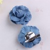 Denim Flower Brooch and Blue Jeans Hair Pins BW21 (Set-A)