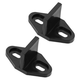 LALAFINA 2Sets Sliding Barn Door Stopper Closet Swing Stoppers for Non Grooved Grooved Doors Durable Pom Material Prevents Swinging Out Fits All Thicknesses Modern Style