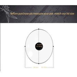 8 qt oval glass lid replacement, fit with Crockpot 8qt Slow cooker model:SCCPVF800, SCCPVFC800-SC-BR, SCCPVFC800-DS