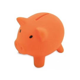Piggy Bank Piggy Bank with Soft Body in Vibrant Colours Novelty Kids Money Boxes with Stopper Lightweight and Durable Orange