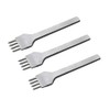 Leather Chisel Set 3 Pieces 4 Prong Steel Leather Craft