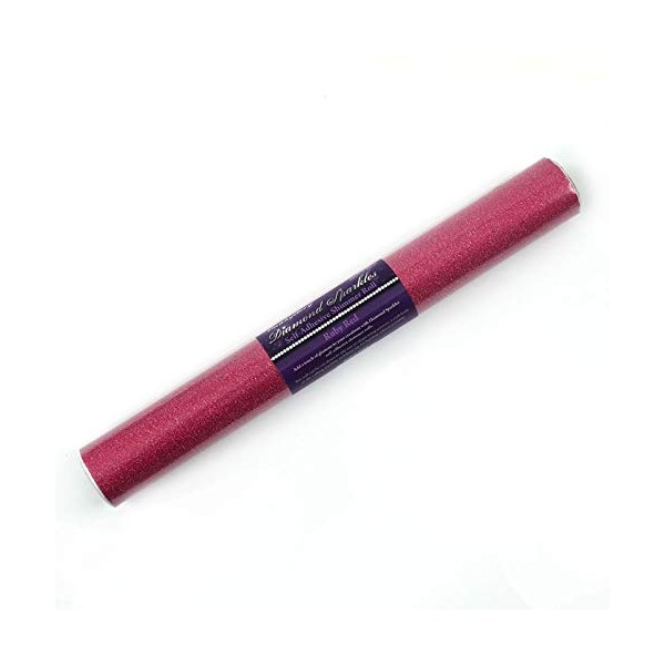 Hunkydory- Diamond Sparkles Self-Adhesive Shimmer Roll (28cmX98cm)- Ruby Red- SCR008