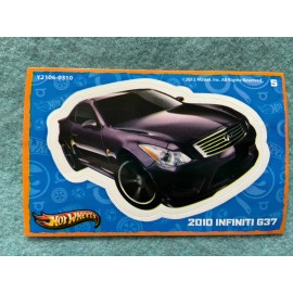 2010 Infiniti G37 Hot Wheels Sticker