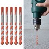 5Pcs Multifunctional Drill Bits Carbide Triangle Shank Electric Drilling Accessories
