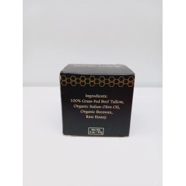 Terra Lotus Organic Grass-Fed Beef Tallow Balm with Raw Honey 2oz Unscented