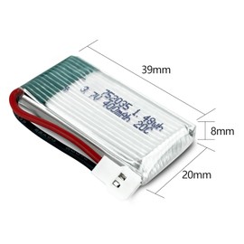 3.7V 400mAh Li Battery with 5in1 Charger for SYMA Q11 H99W H31 H6C H98 TR-C385 TR-P51 TR-F22 Quadcopter Parts Aircraft Model Drone Battery AT-96