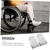Baluue 1pair Elevating Wheelchair Footrest Pad Stable Replacement Leg Support