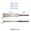 Marshall SDS Plus Brick Removal Chisel, Carbide-Tipped Heat-Treated Flat Blade,