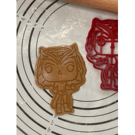 Doctor Strange Multiverse of Madness - Scarlet Witch Cookie Cutter & Mold 5-Inch-Scale Produced by 3D Kitchen Art
