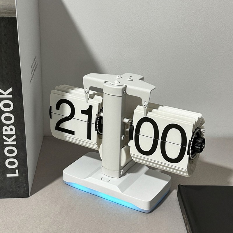 Retro Flip Down Clock Innovative Light Luxury Simple Design Flip