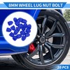 VekAuto 20pcs Wheel Lug Nut Bolt 8mm Rims Tire Nut