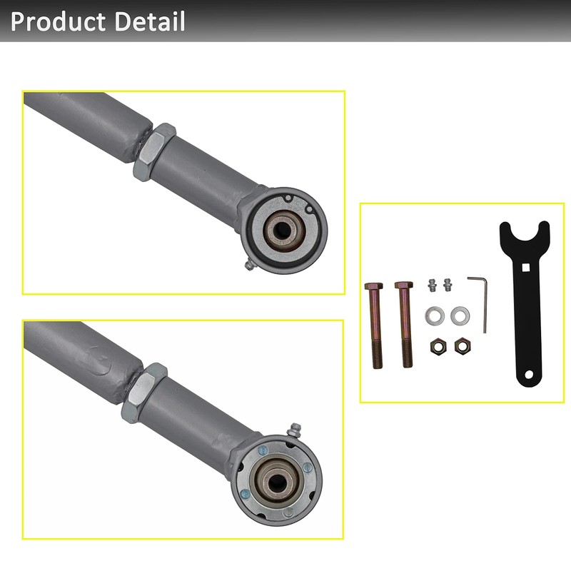 ARU RE3780 Front Upper Super-Flex Control Arms Compatible with Jeep