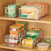 PIQIUQIU Fridge Organiser, Fridge Organiser, Set of 2, Pantry Storage
