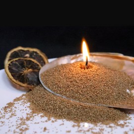 Aufien Pearled Candle 21.4 Oz,Candle Sand Wax Unscented Non Toxic, Refillable Powder Candles DIY Set with 30 Wicks,Bead Candle Making Kit for Handmade, Wedding and Party Decorations Brown