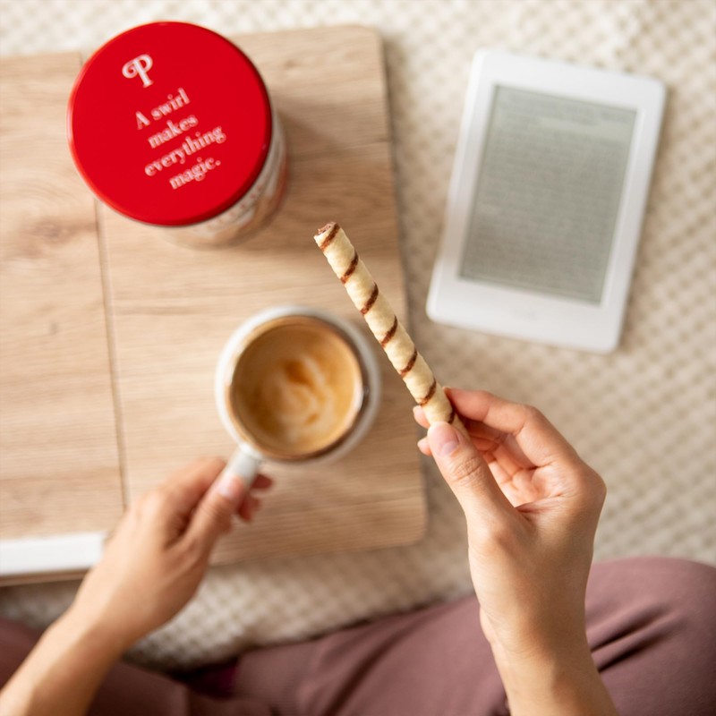 Pirouline Rolled Wafers – Chocolate Hazelnut – Rolled Wafer Sticks,