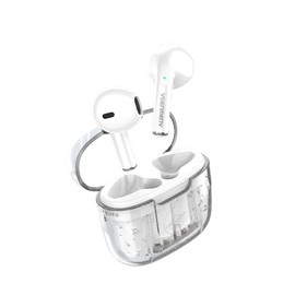 TRONYX Wireless Earbuds, Bluetooth 5.3 NEW Wireless Headphones with 4 ENC Mic, Bluetooth Earphones in Ear Deep Bass, Mini Ear Buds Bluetooth LED Display Compatible with Android/iOS/Window (White)