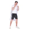 COOY COOY Rain Ponchos,with Drawstring Hood 10 Pack Emergency Disposable