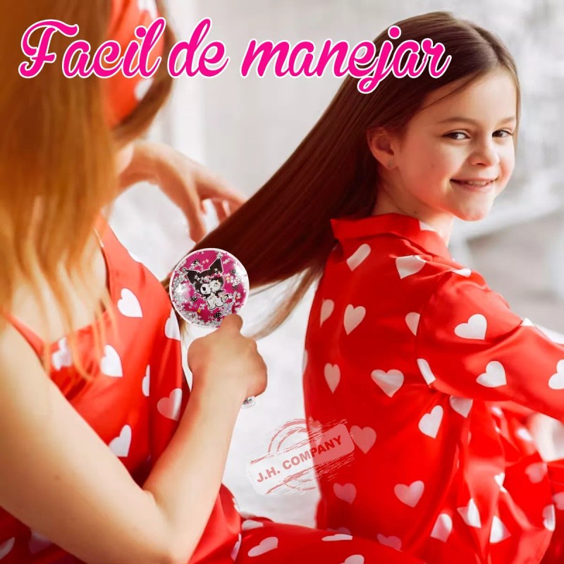 J.H. Company Cepillo Para Cabello Glitter Brillos Kuromi Kawaii 23-sz-001