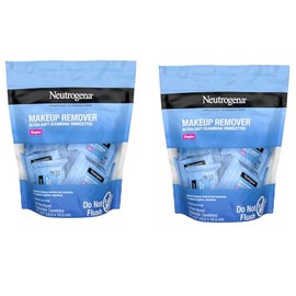 Neutrogena - Toallitas limpiadoras ultrasuaves para desmaquillar individuales: a base de plantas, 7.2 x 6.4 pulgadas, 20 unidades (paquete de 2)