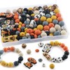 Kovict 100Pcs 12mm 15mm Dog Focal Silicone Beads for Keychain