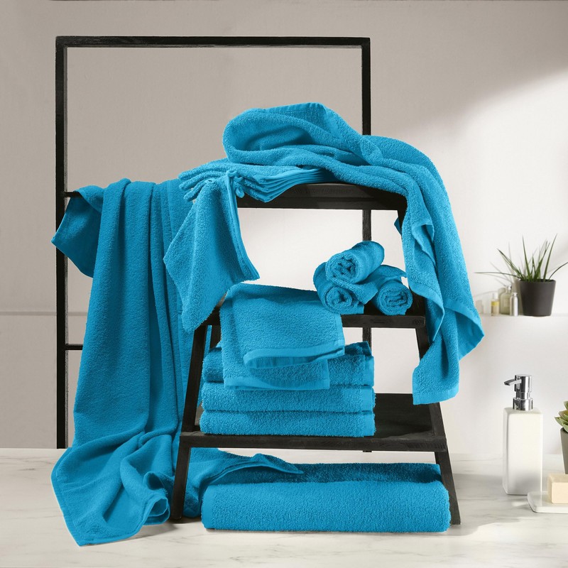REDBEST Duschtuch Oceanside 4er-Pack Walk-Frottier türkis Größe 70x140 cm