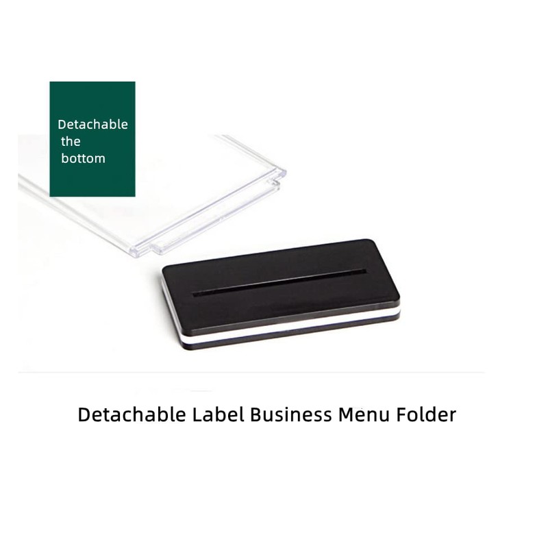 Acrylic Sign Holder,Table Card Multi-Page Flip Display 6 Pages-12 Sides,T