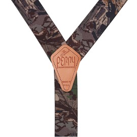 Perry Men's Advantage Timber Camo Suspenders - Belt Clip