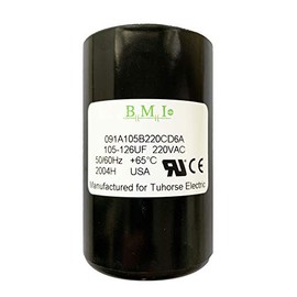 105-126 MFD (uF) Condensador de arranque de motor, repuesto compatible para Franklin 275464113, 2823008110, 2823018110, 2801084915, 2823018310, 2823508110. Fabricado en Estados Unidos por BMI para Tuhorse para para