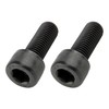 POSH 911025-K2 Motorcycle Supplies, Cap Bolt, Stainless Steel, P1.25, Black,