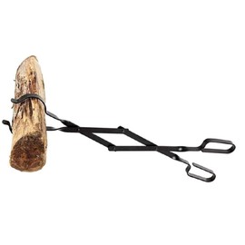 Rocky Mountain Goods Firewood Tongs - Reinforced Wrought Iron for Extra Strength - 26” - Grabber for up to 12” Thick Logs - Log - Rust Resistant Finish for Indoor/Outdoor Use (1)