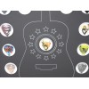 Tiny Treasures Acoustic Guitar Pick Wall Display Picture Frame for