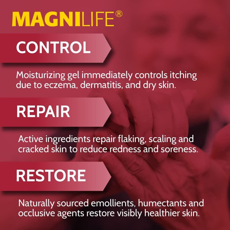 MagniLife Homeopathic Relief Gel for Eczema Itching and Dry Skin