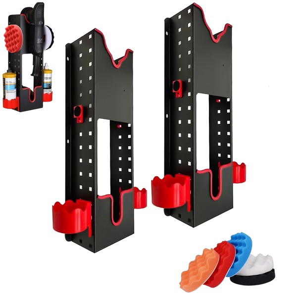 Polisher Holder Wall Mount 2 Pcs Polishing Machine Rack with