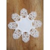 Elegant Embroidery Corner Verena 35 cm Round Plauen Lace Table